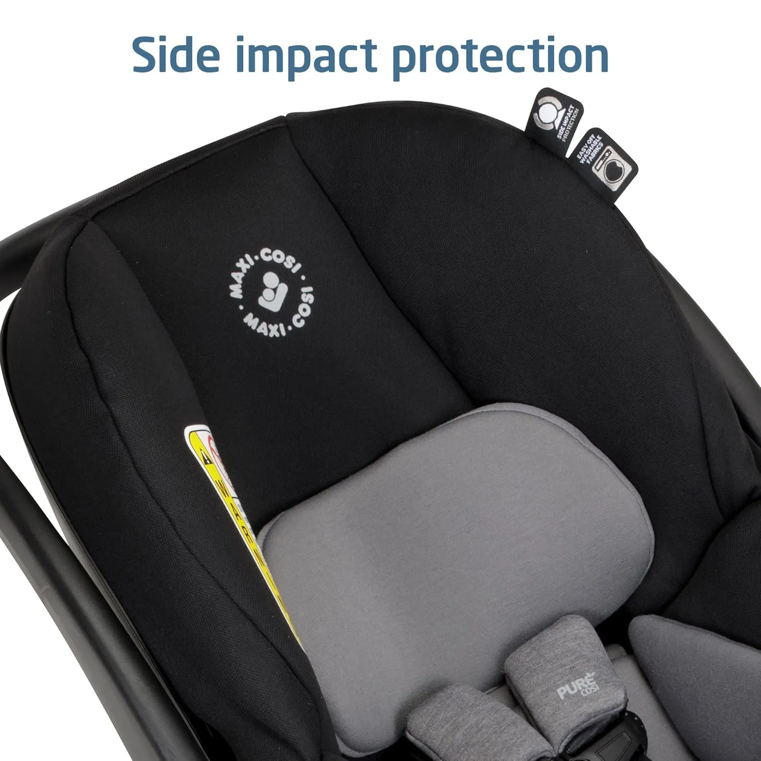 Maxi-Cosi Mico Luxe Infant Car Seat with Base, Rear Facing Car Seat For Babies, Baby Carseat 4-30 lbs, Baby Car Seats, Infant Car Seats, Midnight Glow
