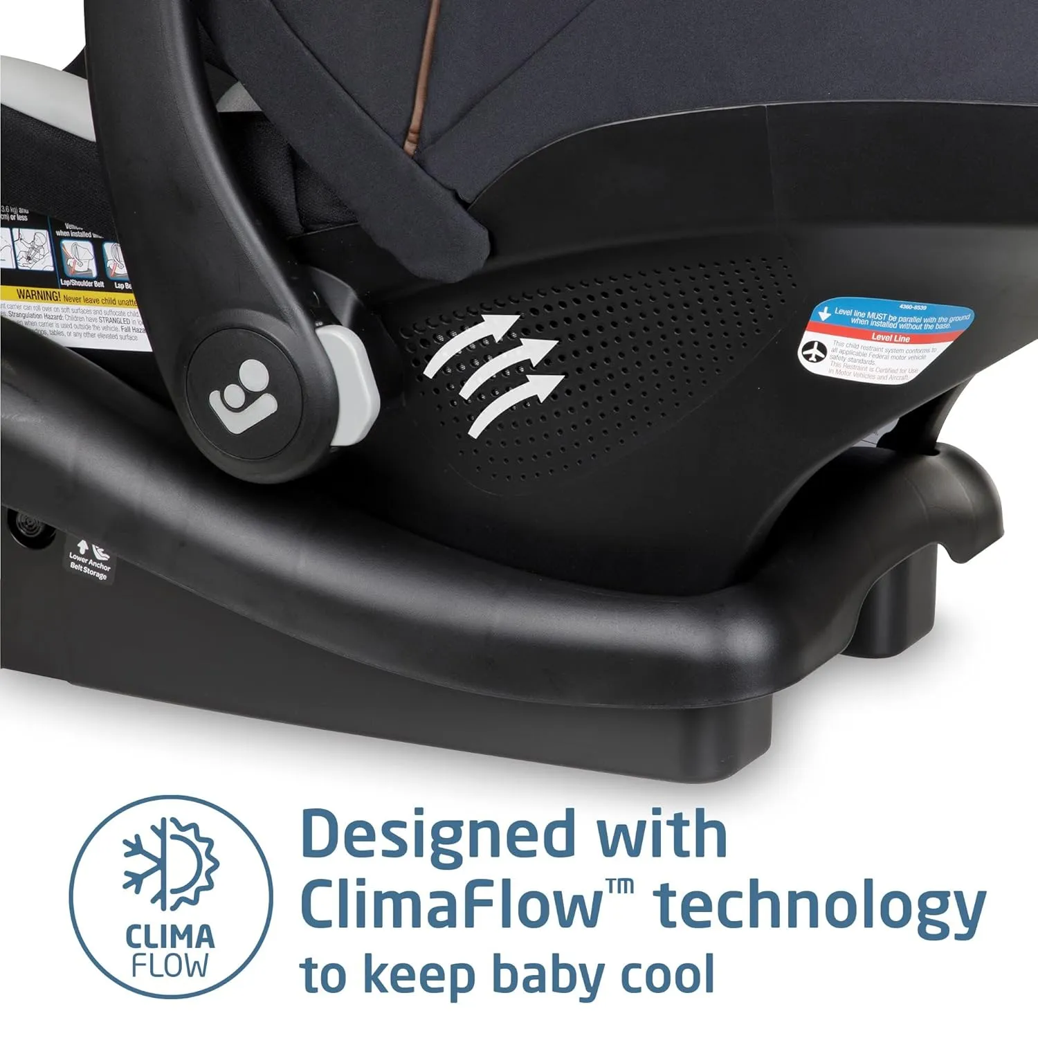 Maxi-Cosi Mico Luxe Infant Car Seat with Base, Rear Facing Car Seat For Babies, Baby Carseat 4-30 lbs, Baby Car Seats, Infant Car Seats, Midnight Glow