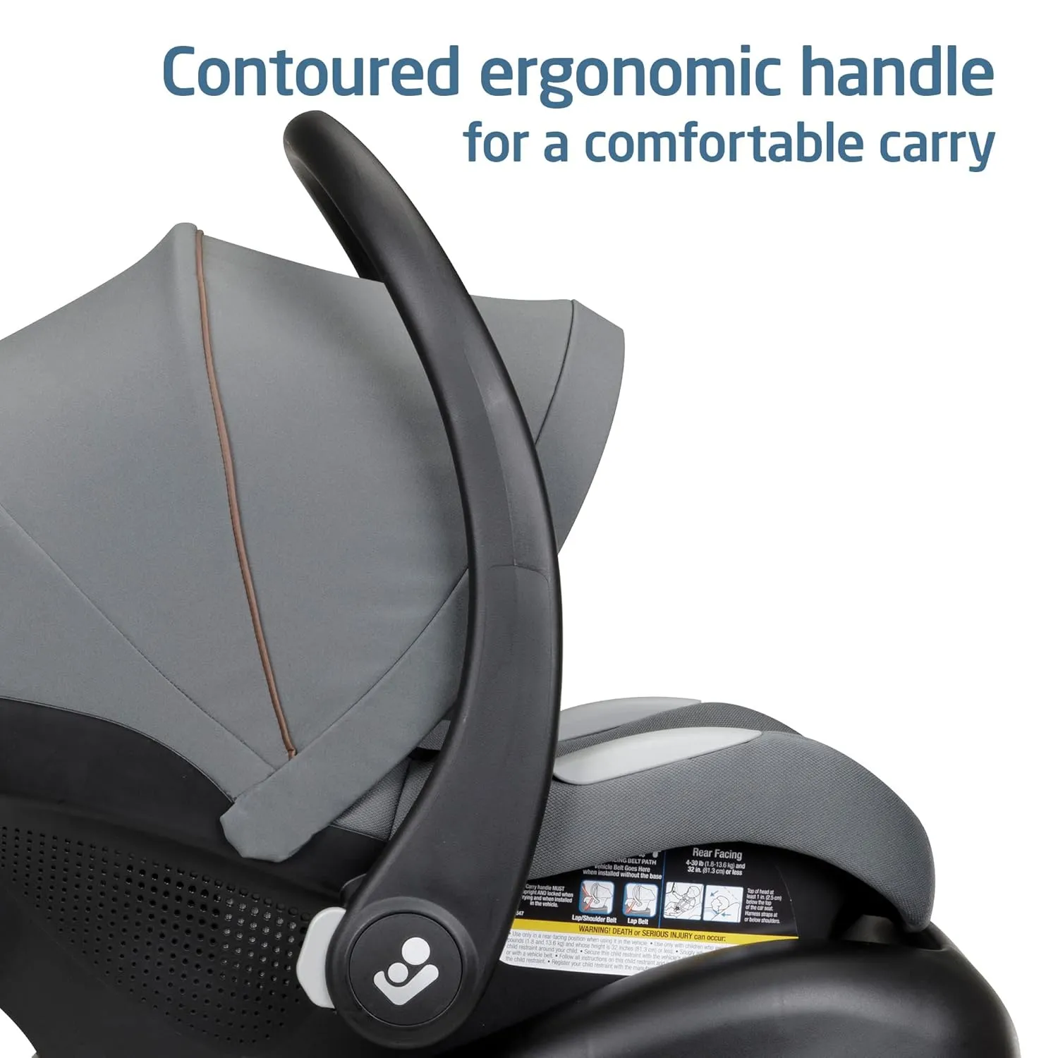 Maxi-Cosi Mico Luxe Infant Car Seat with Base, Rear Facing Car Seat For Babies, Baby Carseat 4-30 lbs, Baby Car Seats, Infant Car Seats, Stone Glow