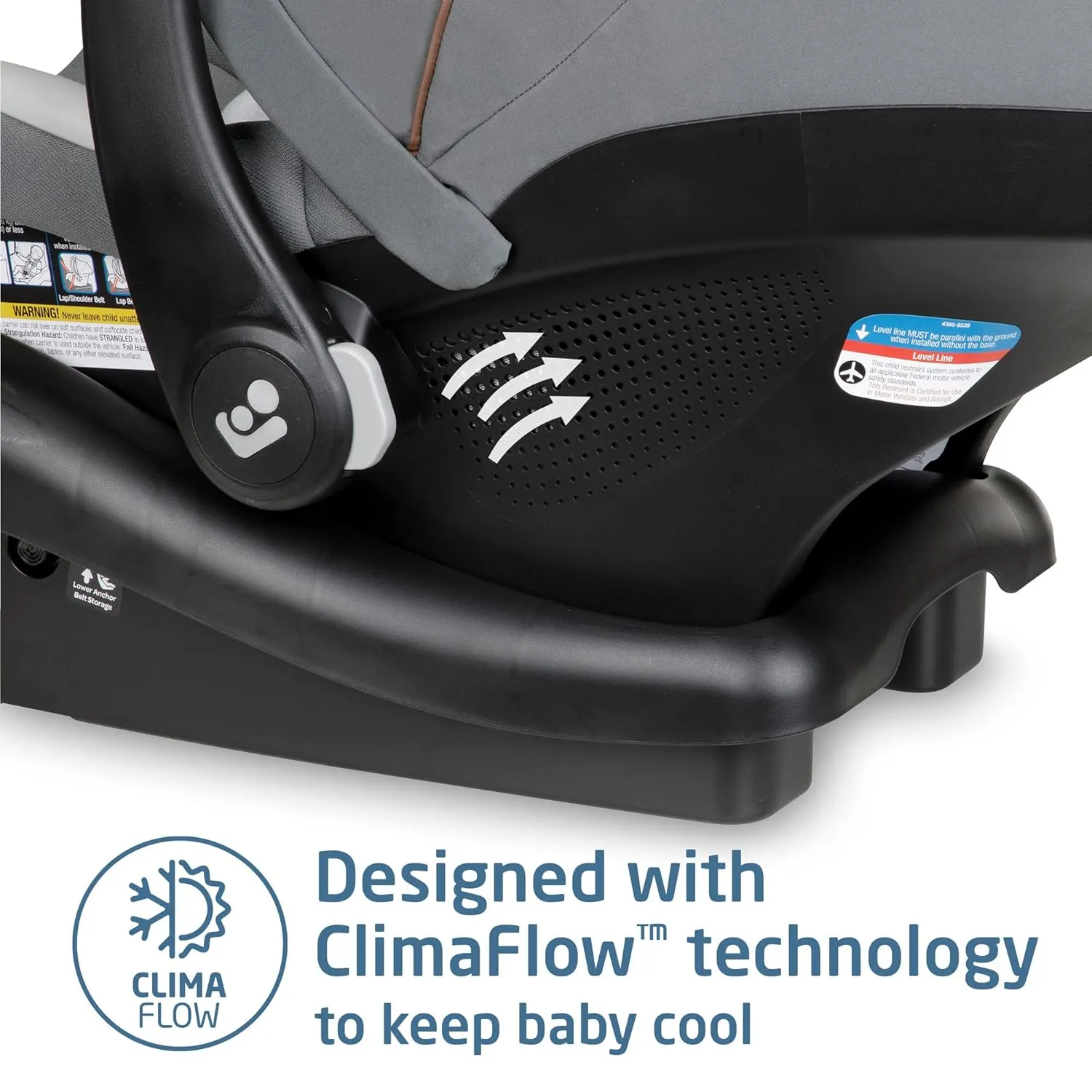 Maxi-Cosi Mico Luxe Infant Car Seat with Base, Rear Facing Car Seat For Babies, Baby Carseat 4-30 lbs, Baby Car Seats, Infant Car Seats, Stone Glow