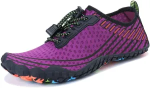 MAYZERO Water Shoes Men Women Swim Surf Shoes Beach Pool Shoes Wide Toe Hiking Aqua Shoes Winter House Slippers