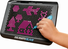 Megasketcher Tomy Lights Alive | Light Up Drawing Pad for Kids, Includes Pen with Roller, 2 Stencils | Drawing Toys for Ages 3  Years
