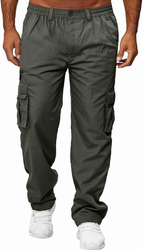 Men's Athletic Running Sweatpants Pants Straight-Leg Fitness Sports Men's Pants Casual Cargo Pants Workout Joggers