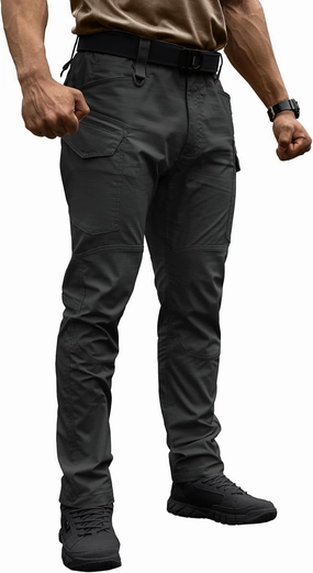 Men's Tactical Pants Flex Ripstop Cargo Trousers for Outdoor Hiking Work Casual Pants Large Capacity Clothing