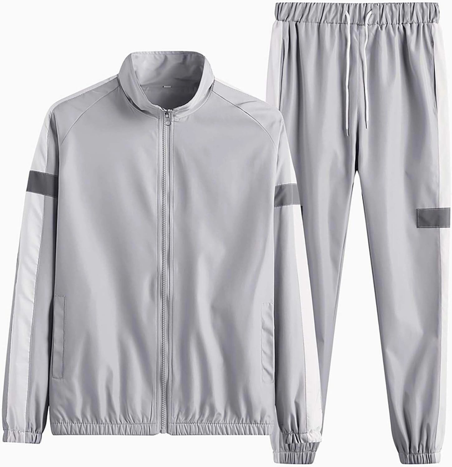Men's Tracksuit 2 Piece Full Zipper Long Sleeve Jacket Drawstring Pants Fashion Jogging Dating Couple Casual Outfits