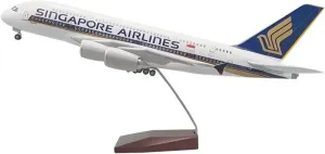 Metal Aircraft Model 1:160 Scale for Airbus A380 Singapore Aircraft Model Die-Casting Machine Souvenir Decoration Collected Airplanes Model Aviation Enthusiasts(No Light)