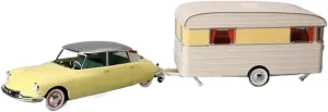 Metal Die Cast Toy Cars Diecast 1:18 Scale for Citroen DS 19 1959 Travel RV Model Alloy Vehicle Metal Adult Toy Souvenir Collection for Home Or Office Décor