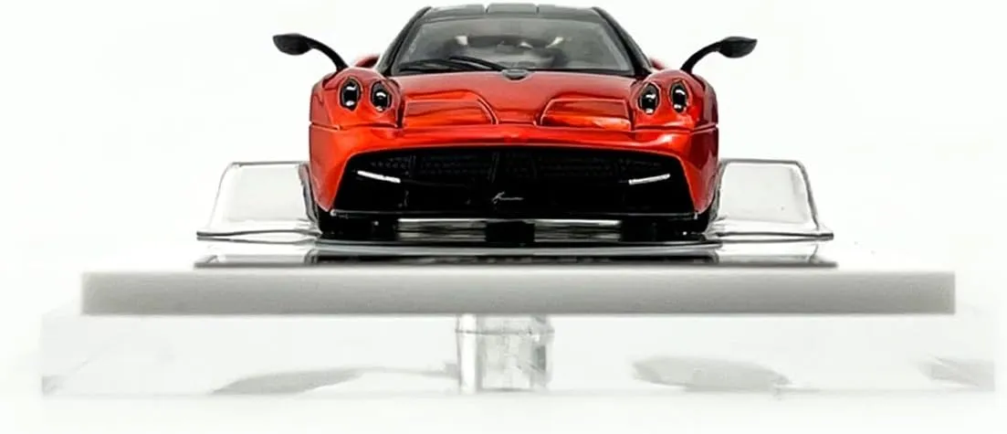 Metal Vehicles Toys 1:64 for Pagani Fancy Coupe with Opening Gullwing Doors and Rear Cover Alloy Car Model Adult Collection Home Or Office Décor(Red)