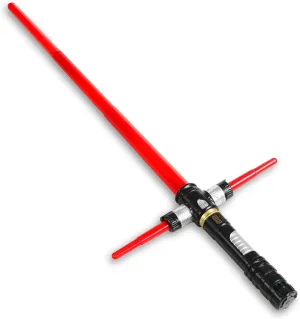 MewduMewdu Light up Saber Toy with Electronic Lights and Sound Effect for Kids and Adults, Red LED Retractable Force FX Saber Sword Toy as Party, Halloween, Holiday, Birthday Gift