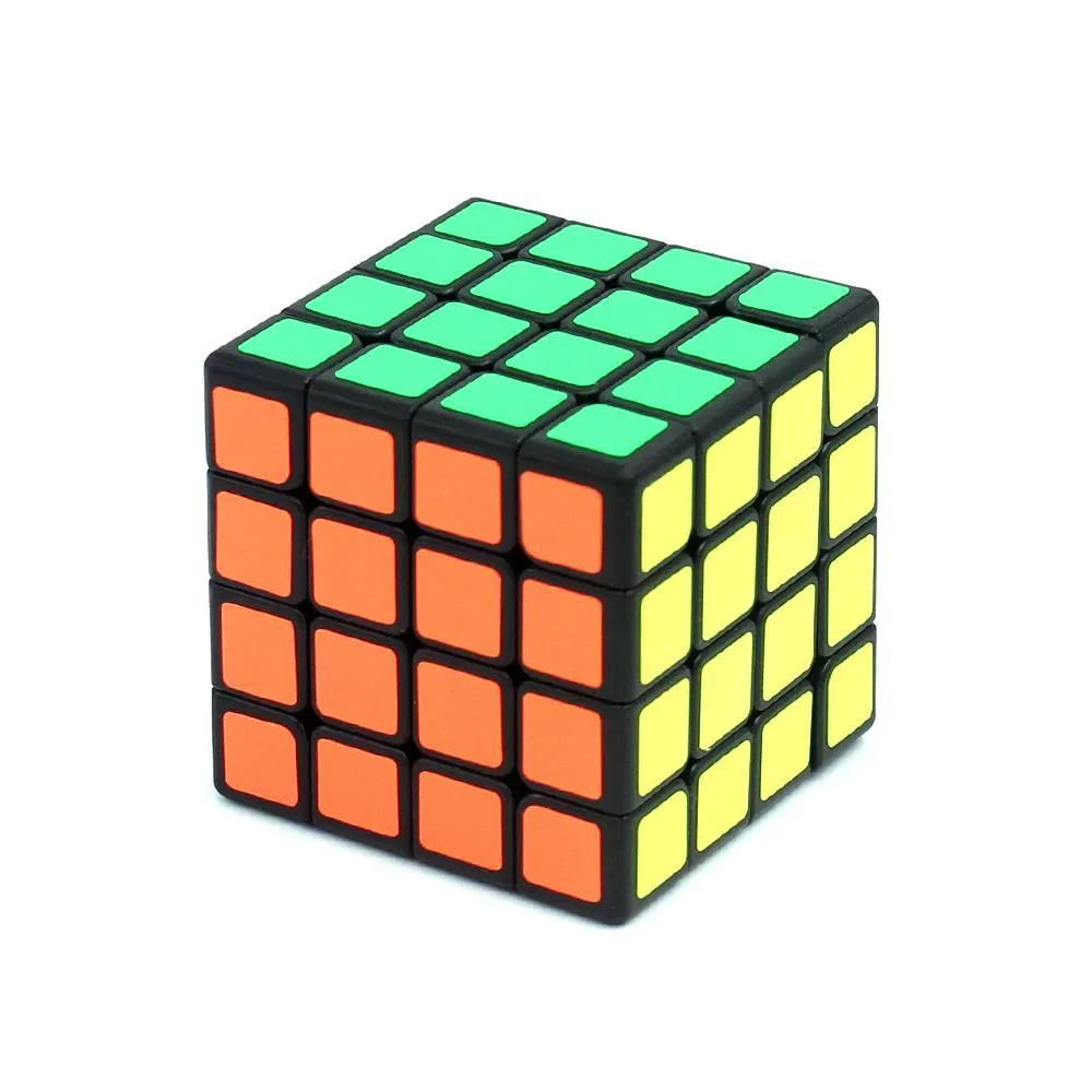 MFJS Meilong 4x4 Black Magic Speedcube Puzzle (6 Years till Grown Ups)