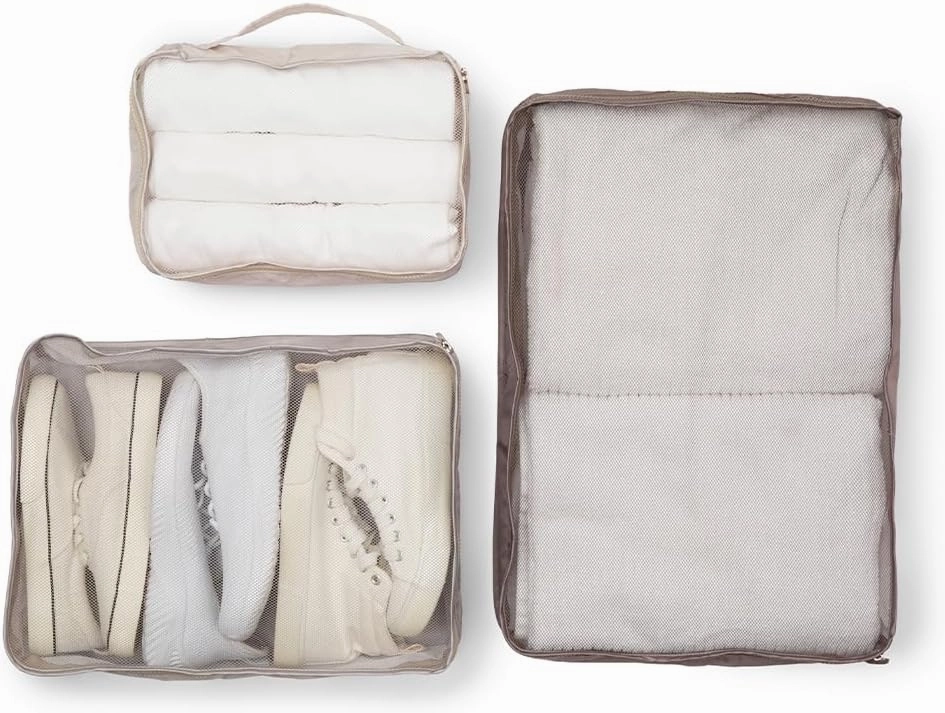 Miamica Packing Cube Set - 3-Piece Set, Khaki