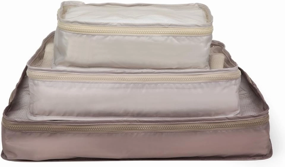 Miamica Packing Cube Set - 3-Piece Set, Khaki