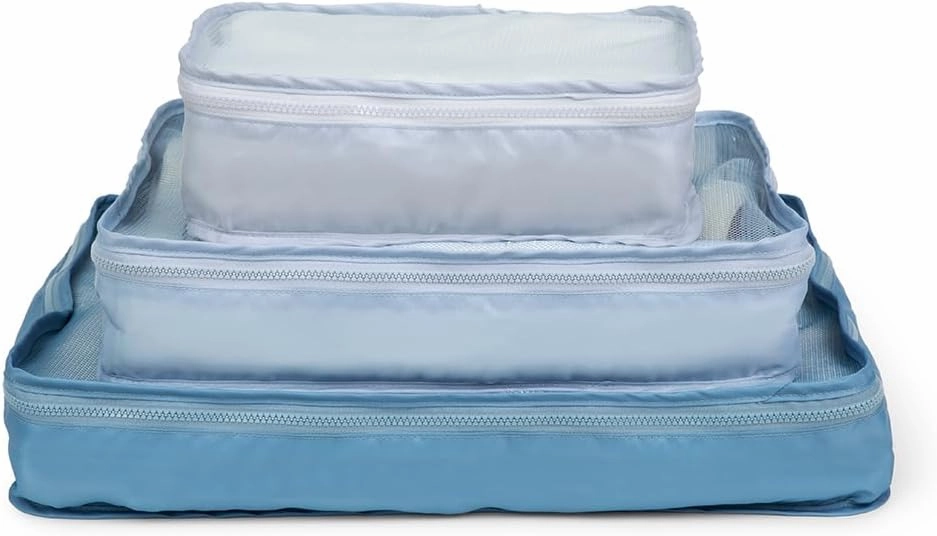 Miamica Packing Cube Set - 3-Piece Set, Slate Blue