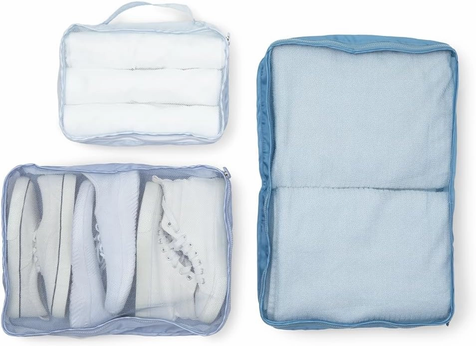Miamica Packing Cube Set - 3-Piece Set, Slate Blue