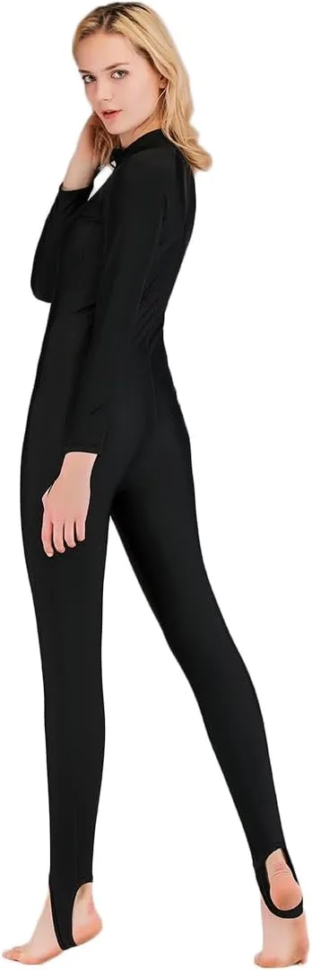 Micosuza Swimsuit for Women Design One Piece Long-Sleeve Surfing Suit