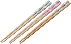 Miffy Bamboo Chopstick 3pcs Set - Cute & Durable Eco-Friendly Chopsticks for Everyday Use - 21cm