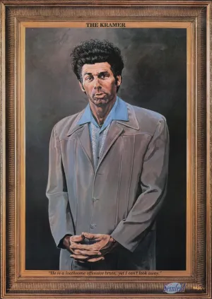 MIGHTYPRINT Seinfeld – The Kramer Painting Inspired Print - Durable 17” x 24 Wall Art – NOT Made of Paper – Officially Licensed Collectible