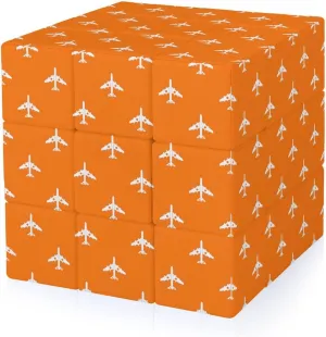 Military Fighter Plane Pattern Adults 3x3x3 Color-Matching Smooth Fully Printed Cube Gift