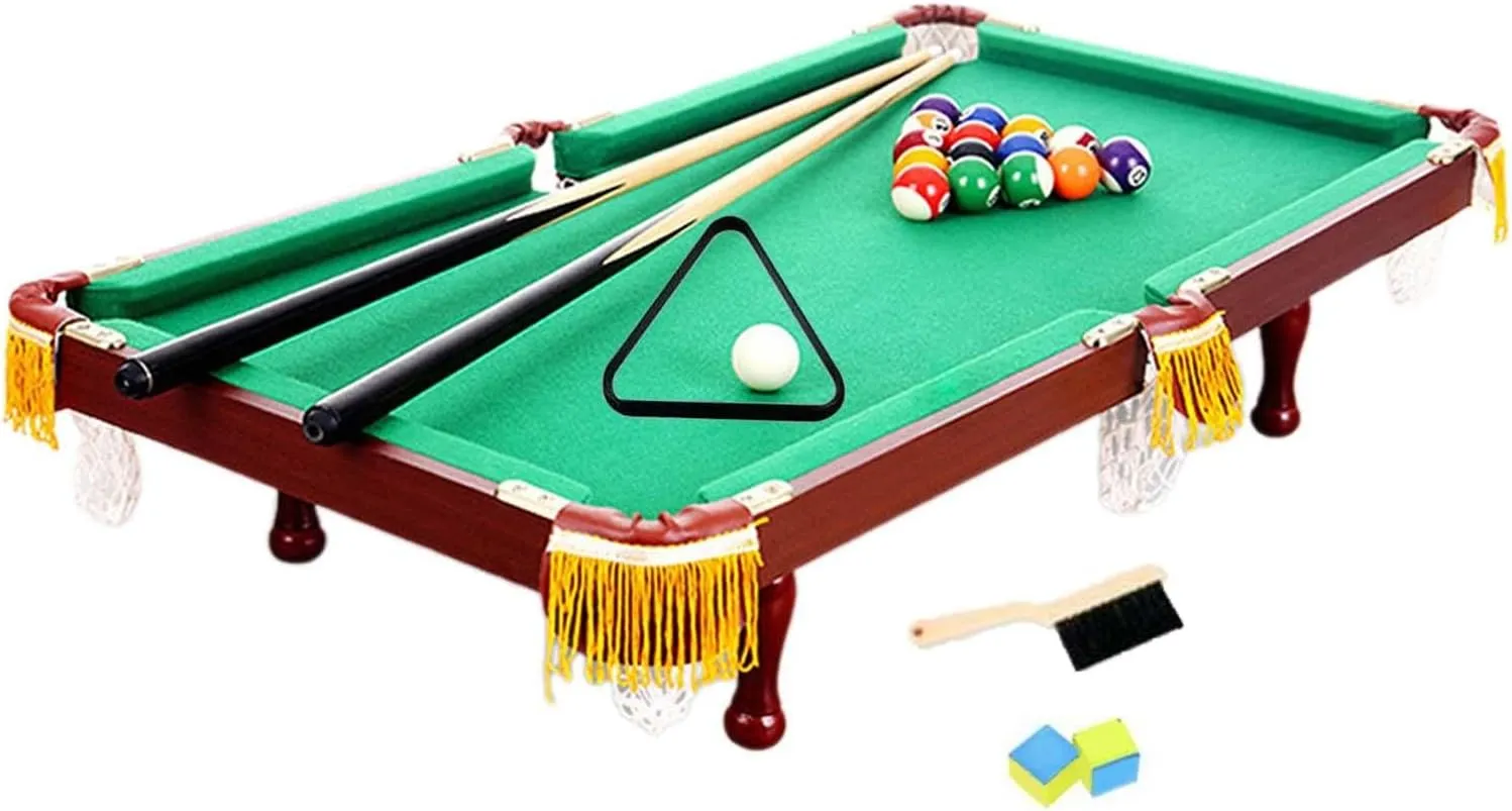 Mini Tabletop Pool Table Set Billiards Game Home Playroom Friends Bedroom Play Toy Portable Indoor Game Toy Desktop Snooker
