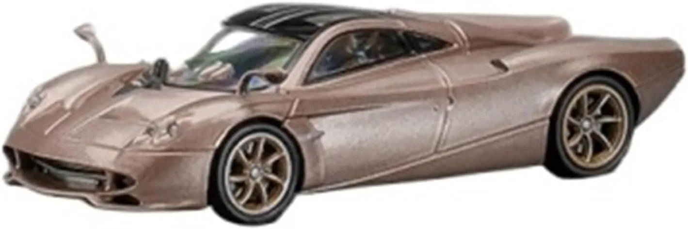 Miniature Models 1:64 for Pagani Fancy Gold Painted Alloy Car Models Static Display for Collector's Item Car Ornaments