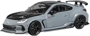 Miniature Models 1:64 Wide Body Conversion for Subaru BRZ Cement Grey Painted Alloy Car Model Static Display Car Ornaments