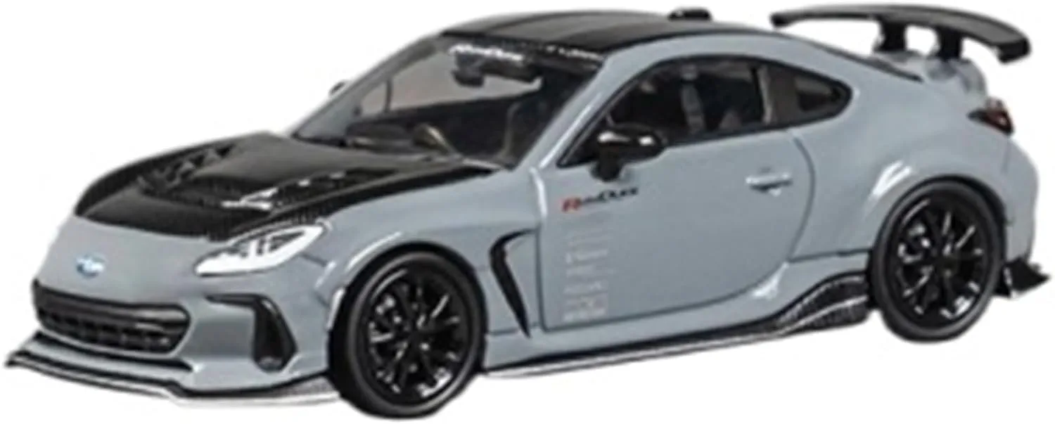 Miniature Models 1:64 Wide Body Conversion for Subaru BRZ Cement Grey Painted Alloy Car Model Static Display Car Ornaments