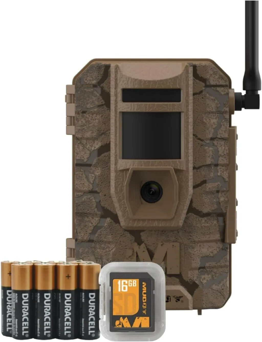 Mitigator 2.0 24MP Cellular Camera Combo with 720p Video and Versatile Mounting (Brown, 4-Pack) Bundle with All-in-One High Speed Card Reader (5 Items)