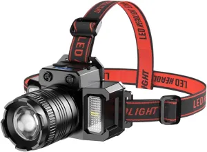 MMI nii Motions Headlights - Bright Head Lamp Waterproof | Portable Outdoor Supplies | Battery Powered Headlight | Hands Sensor Control Tool | Adjustable Angle Torch for Camping, Hiking