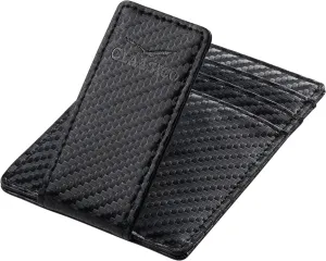 Money Clip Leather Wallet For Men Slim Front Pocket RFID Blocking with Super Strong Magnetic