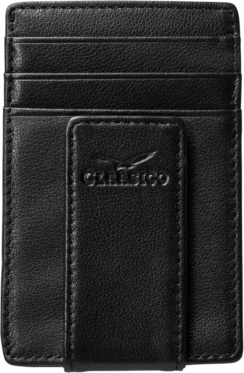 Money Clip Leather Wallet For Men Slim Front Pocket RFID Blocking with Super Strong Magnetic