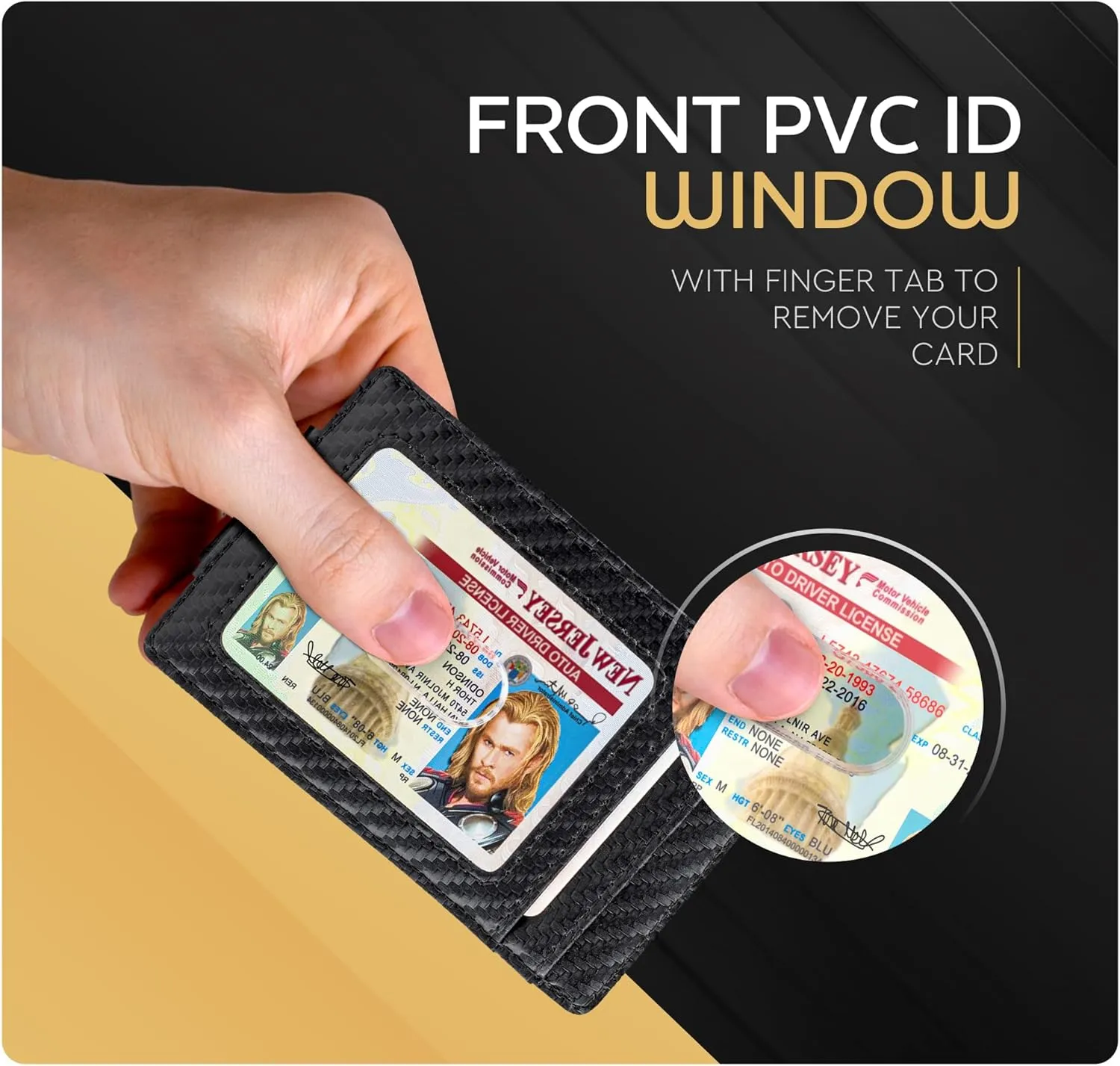 Money Clip Leather Wallet For Men Slim Front Pocket RFID Blocking with Super Strong Magnetic