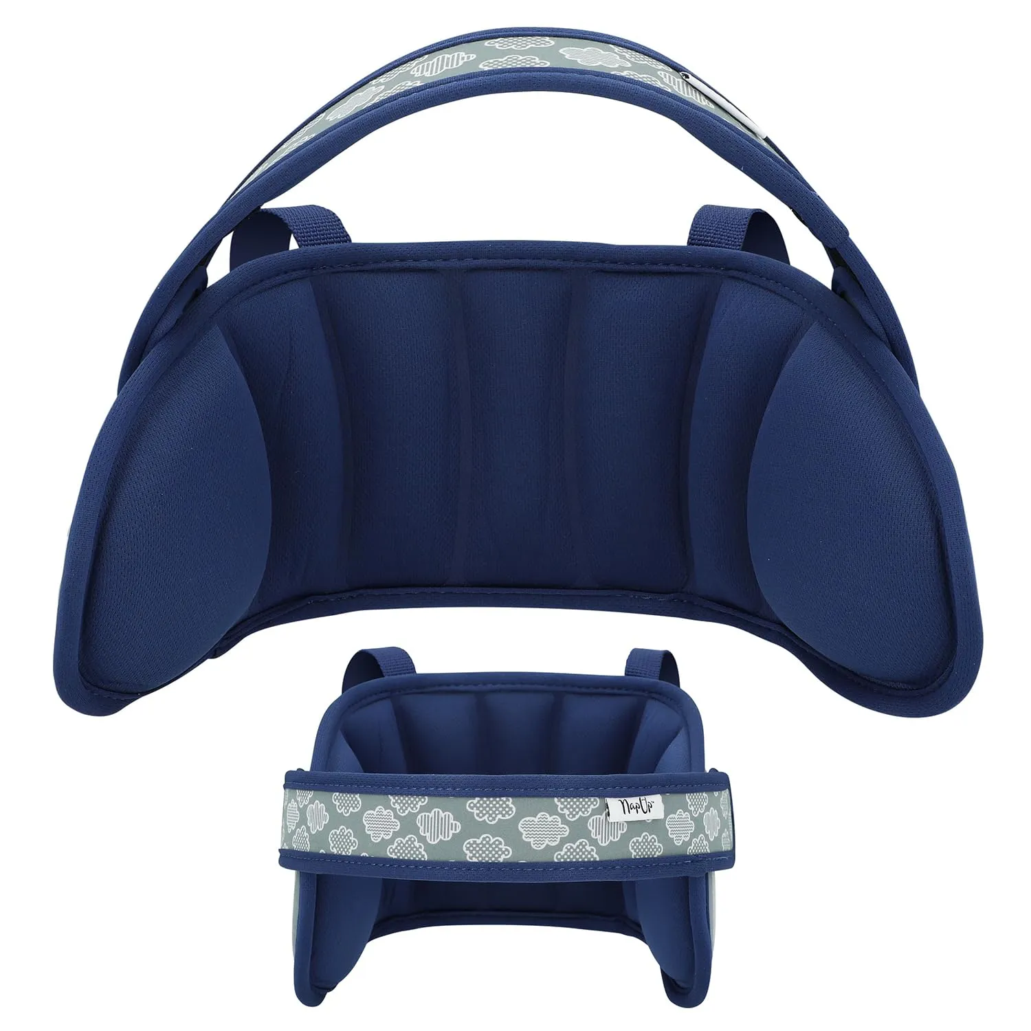 NAPUP Child Head Strap for Car Seat – Adjustable Polyester Carseat Head Support for Toddler (Dark Blue)