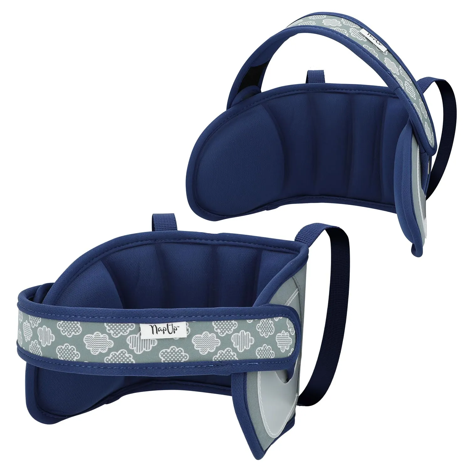 NAPUP Child Head Strap for Car Seat – Adjustable Polyester Carseat Head Support for Toddler (Dark Blue)
