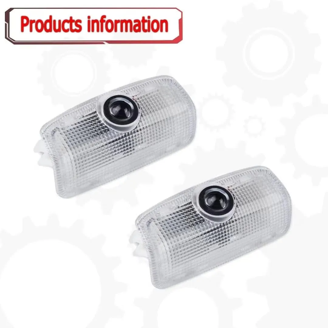 Never Fade Car LED Door Logo Projector Ghost Shadow Light, Compatible with Q50 Q60 Q70 QX70 QX50 QX56 QX60 JX35 QX70 QX80 EX FX G M Series Car Accessories (White red)