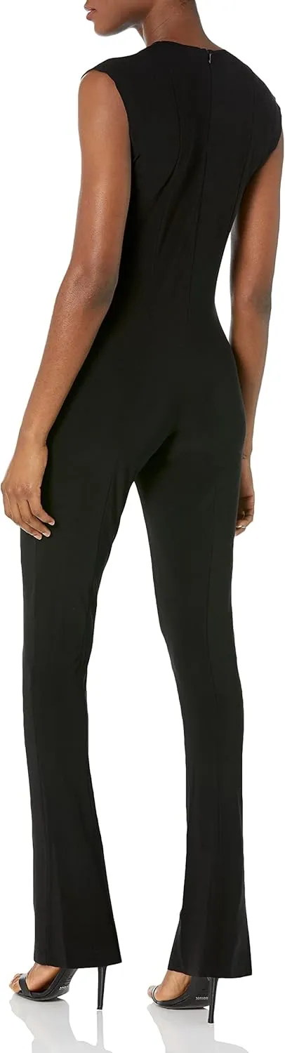 Norma Kamali womens Sleeveless Spat Legging Catsuit