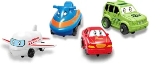 Nukids Puzzle Racer Kids Car Track Play Set, Toys for 3-6 Year Old Boys, 4-in-1 Rail Car Puzzle Track Set (4PCS, 1PCS)