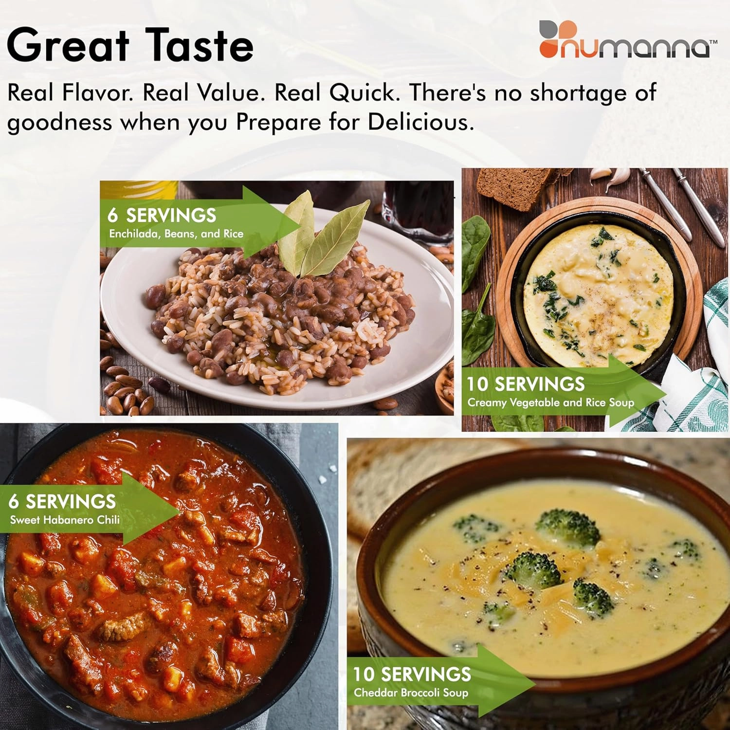 NuManna Grab-n-Go Bucket 80 Servings GMO Free, No Added Preservatives Easy to Prepare Emergency Food Storage Bucket Family Meat Survival Pack Made In USA 25  Year Shelf Life