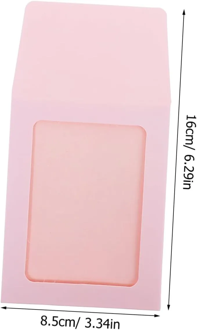 NUOBESTY 60pcs Transparent Card Sleeves for Displaying Photos Simple Style Cardholders Portable for Trading Cards for Organizing