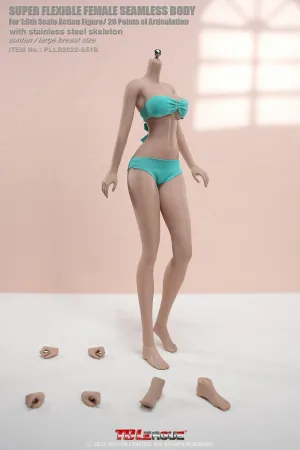 OBEST TBLeague 1/6 Scale Super Flexible Seamless Figure,Detachable Feet,Minature Collectible Action Figures PLLB2022-S51B(Suntan)