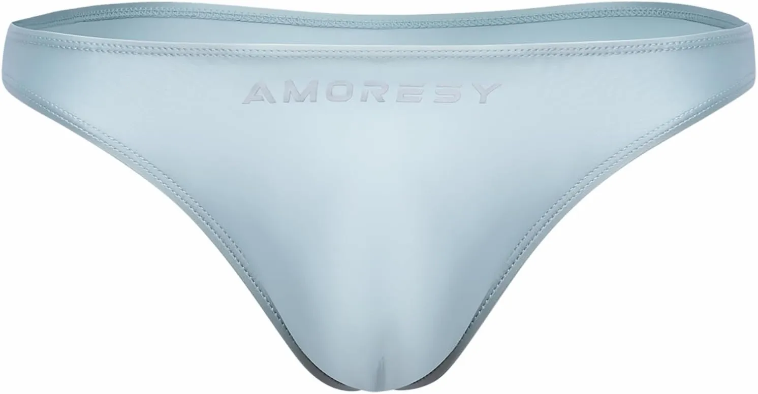 Oceanus Series Solid Color Swimming Trunks Multi-Color Simple Sexy Beach Briefs Thong Swimming Waterproof(534)