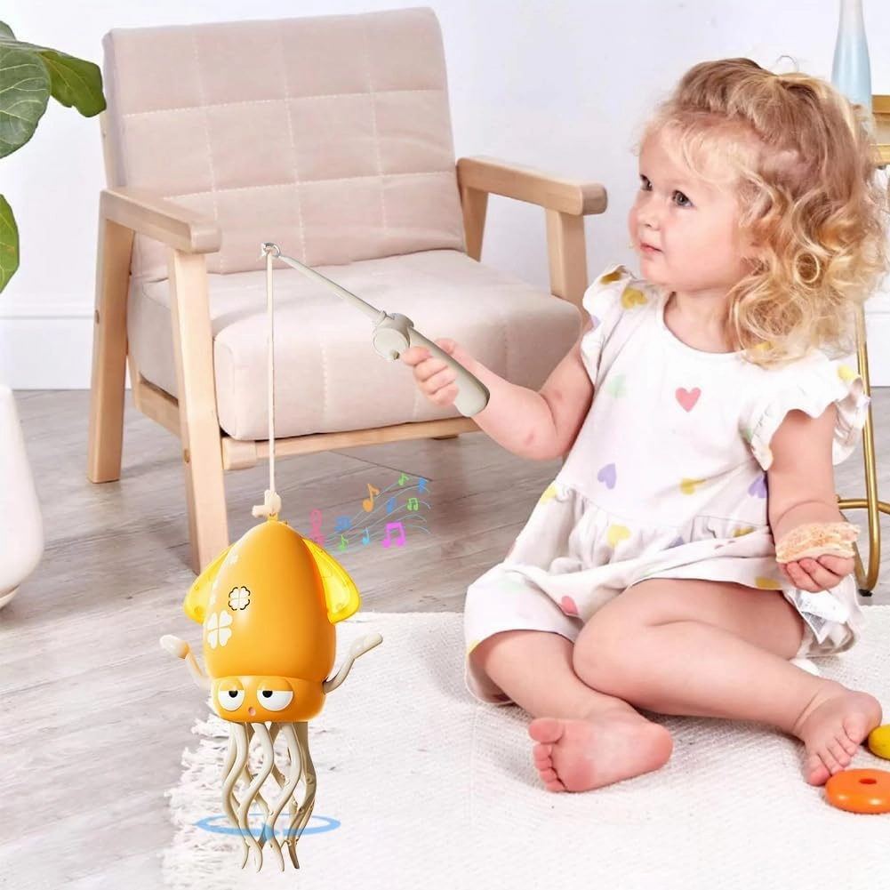 Octopus Interactive Toy for Children Motor Skills Development with Smart Sensor Obstacle Avoidance USB Charging