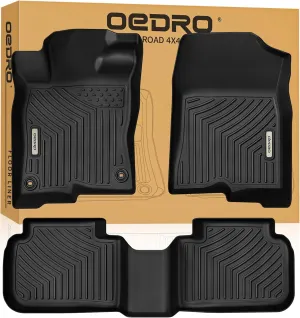 OEDRO Floor Mats Fit for Honda Civic 2022 2023 2024 2025 / Acura Integra 2023 2024,All Weather Custom Fit Heavy Duty Floor Liners 1st & 2nd Row Set (Not for Coupe Models)