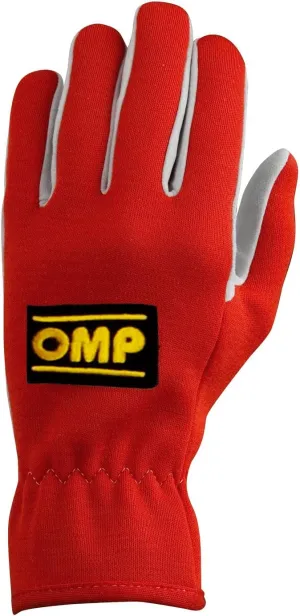 OMP (IB/702/R/L Rally Gloves, Red, Large