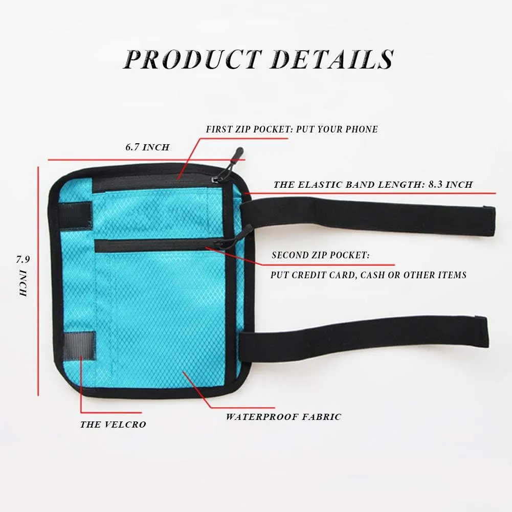 On the Calf/Leg Cell Phone Holder for Riders and Hikers, Phone Carrier for Runners, Equestrian Riders, Jogger, All Purpose Sport Bag Leg Band Pouch/Leg Purse for Various Occasions, Pink
