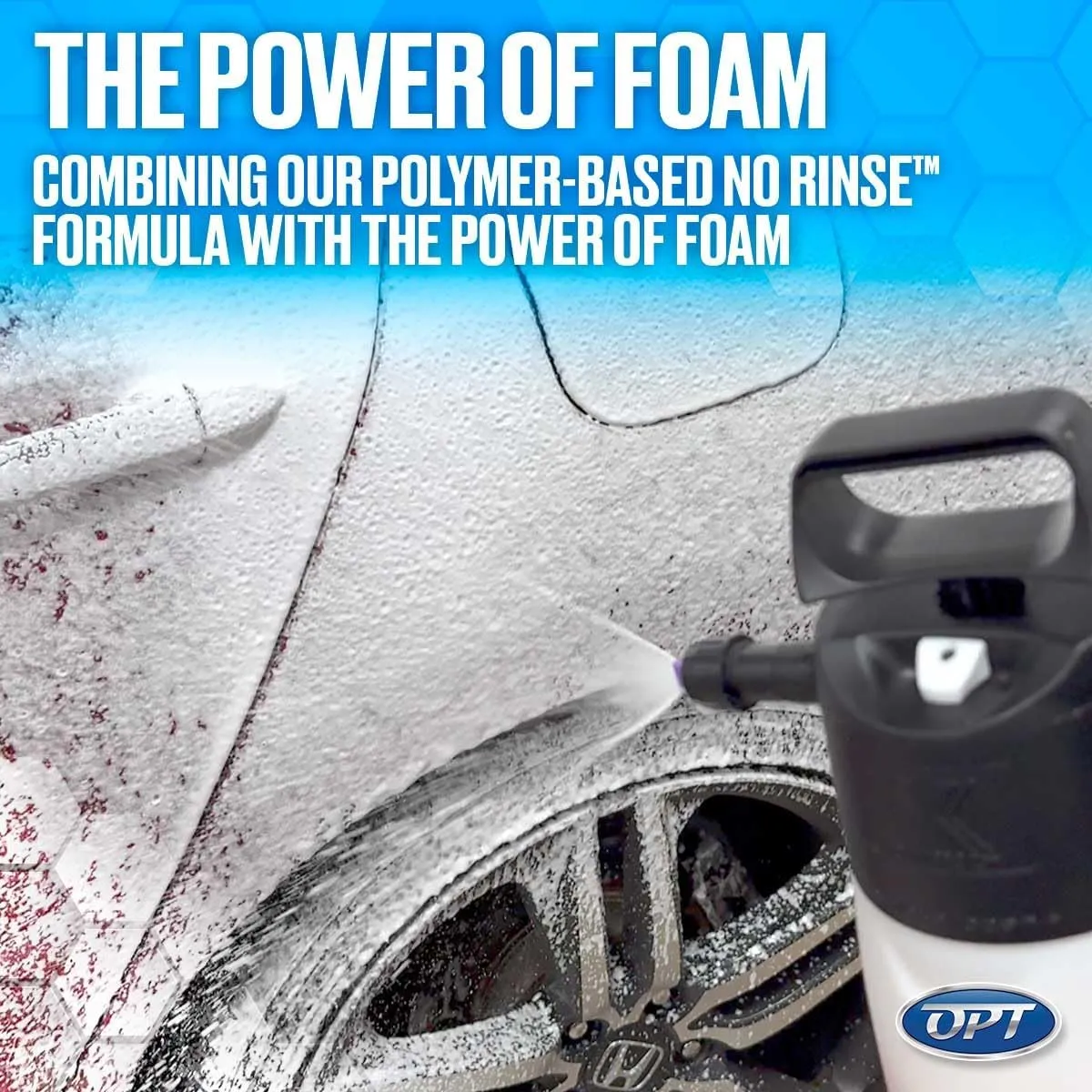 Optimum Hyper Foam ONR Rinseless Foaming Car Wash Soap – Spray-on, Agitate, No Rinse, and Dry – Rinseless Car Wash with Foam and Polymers (1 Gal.)