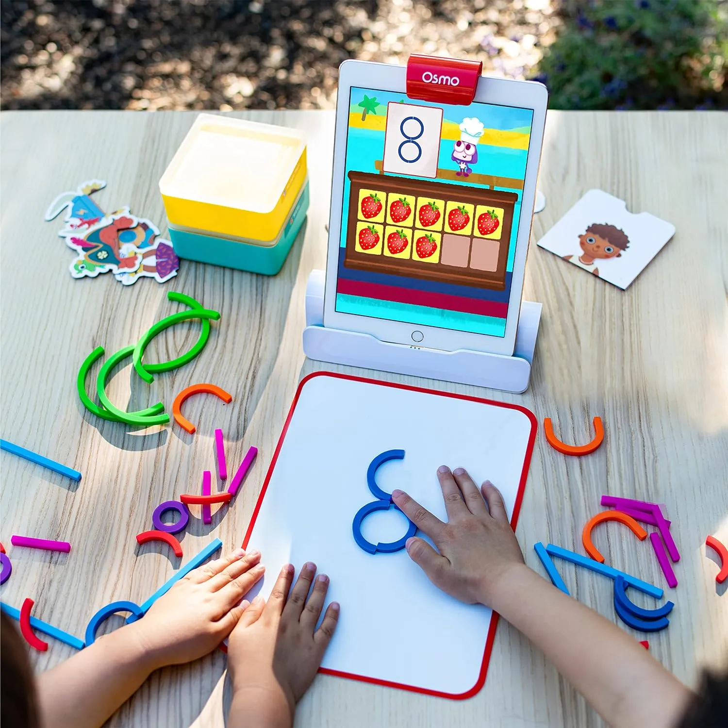 Osmo Early Math Learning Kit for iPad - 6 Educational Games for Ages 3-5 - STEM Toy with Osmo Base