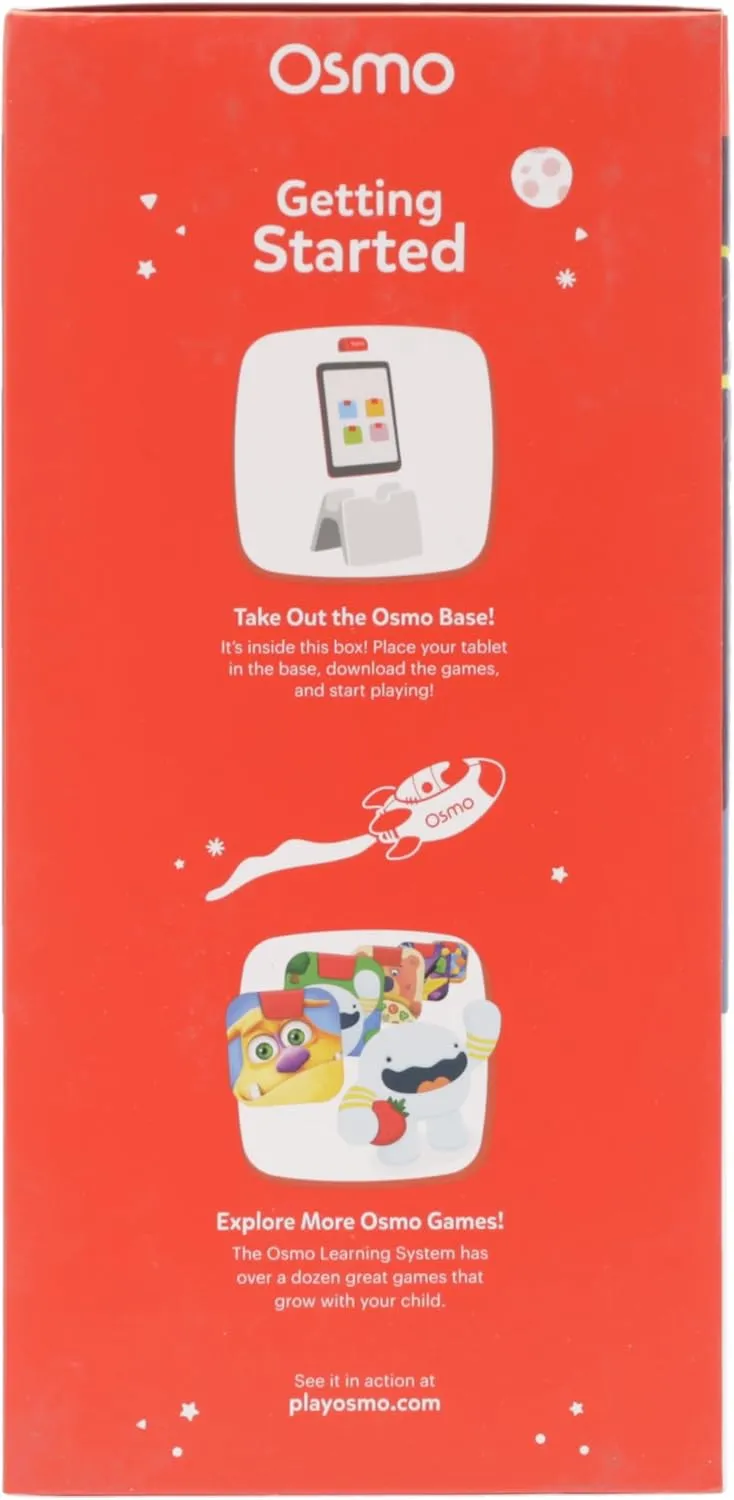Osmo - Genius Starter Kit for Fire Tablet-5 Educational Learning Games-Ages 6-10-Spelling, Math & Creativity-STEM Toy Gifts-Boy & Girl-Ages 6 7 8 9 10(Osmo Fire Tablet Base Included-Amazon Exclusive)