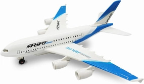 OTONOPI Airplane Toys A380 for Kids Bump and Go Pull Back Airlines Die Cast Metal Airbus Plane Toy with Lights and Sounds Model Airplane Toy for Boys & Girls Christmas Birthday Gift and Collections