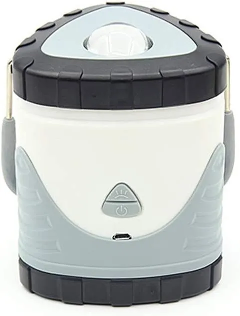 Outdoor Emergency Light Home Rechargeable Lamp Camping Lamp Portable Tent Lamp Rechargeable Hanging Lamp (Color : Gray)