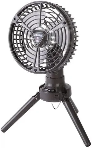 [Pack of 3] 10400mah Portable Camping Fan with LED Light Rechargeable Tripod Tent Hanging Fan Lantern Portable Foldable Oscillating Table Fan with 3 Brightness 4
